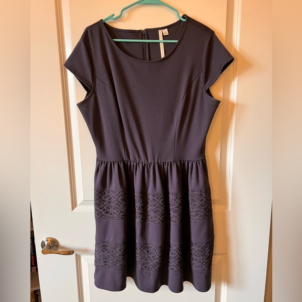 Lauren Conrad short sleeved sundress with lace detail